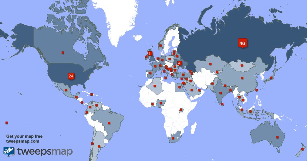 I have 1 new followers from USA, and more last week. See tweepsmap.com/!elena_elve