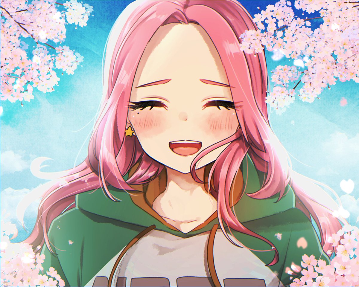 motico3_'s tweet photo. 葉桜となぎさん同じ色で可愛くて好きっていうらくがき https://t.co/fYPGpUd2Hx