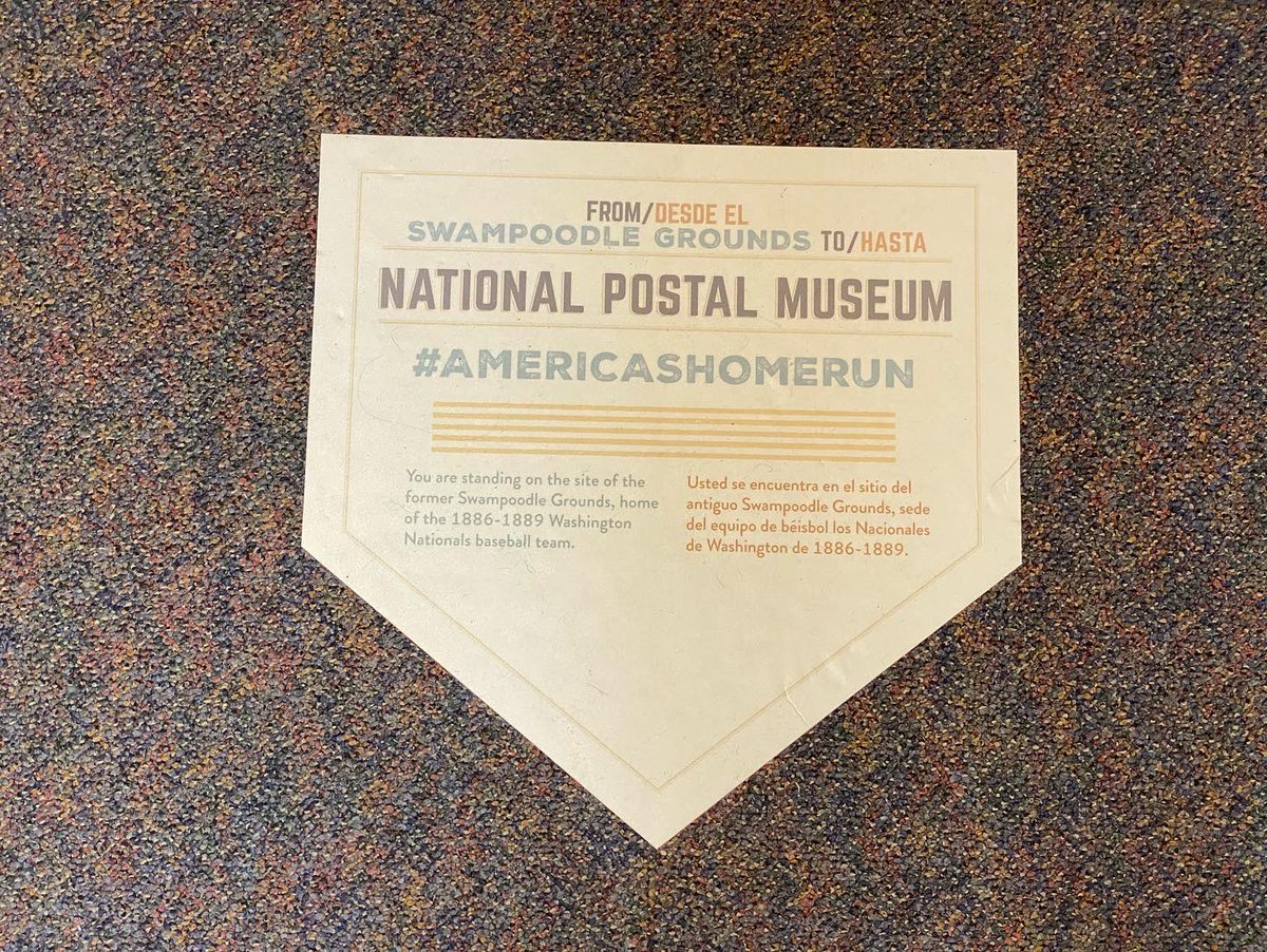 JohnCerilli's tweet photo. Found some @lost_ballparks yesterday in #WashingtonDC! Saw markers for both #GriffithStadium and 1886’s #CapitolPark aka #SwampdoodleGrounds. Griffith Stadium is commemorated inside @HowardUniv Hospital. The @Smithsonian’s @PostalMuseum stands on Swampdoodle. #baseball ⚾️ 🏟 https://t.co/fZ9g6gKWzv