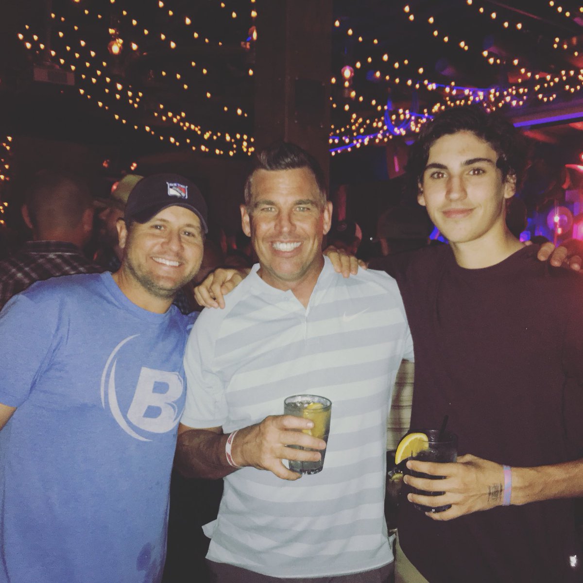 MattBarnaby3636's tweet photo. Happy 40th bday to ⁦@ChrisNallen⁩ Friendship of almost 20 years. Best golfer I know. Biggest Ranger fan and classiest person. Need to get to Charlotte to lose some money to u on the course!! https://t.co/282bbE0Ztr