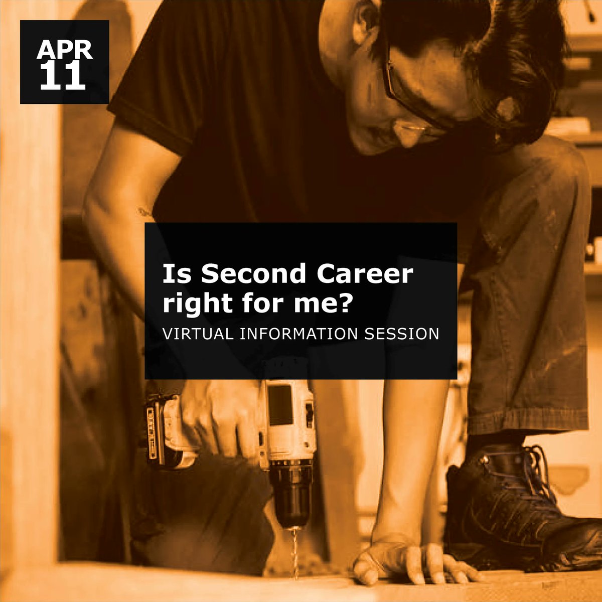 Tomorrow! It's not too late to register for our Second Career information session. Find out if Second Career is right for you: buff.ly/3NUqaS0

#HamOnt #SecondCareer #ONJobs #MohawkCollege