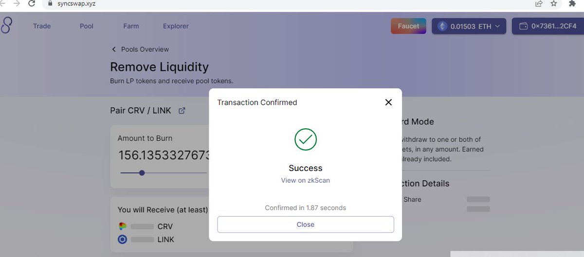 Rdvan1899's tweet photo. Hi friends, I discovered a platform with a very hardworking team. Transactions are very fast and easy, you should definitely check it out. This project will be very successful .I love you @syncswap 
https://t.co/3gZ7HTy9Mk
#L222 #zkSync #Layer2 #ZKRollup #testnet #Ethereum #DeFi https://t.co/KLmYywfTKN