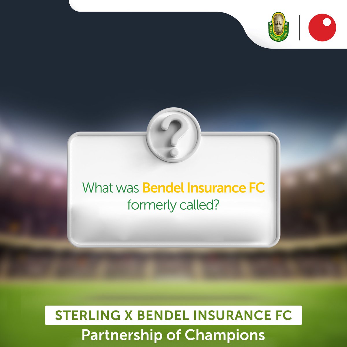 Where are all the football lovers on the TL?

Let’s see how well you know the club.

#BendelInsuranceFC #Football #Sports #Sterling