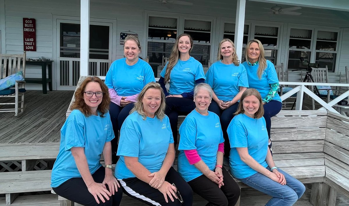 When your writers group goes on a retreat and wears matching shirts. What a great event!!!!