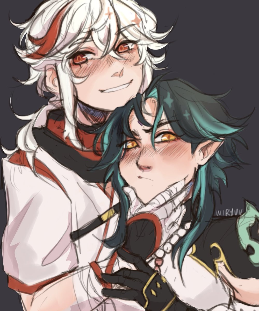 quick doodle of my beloveds 🤲🏻

#原神 #GenshinImpact #kazuxiao