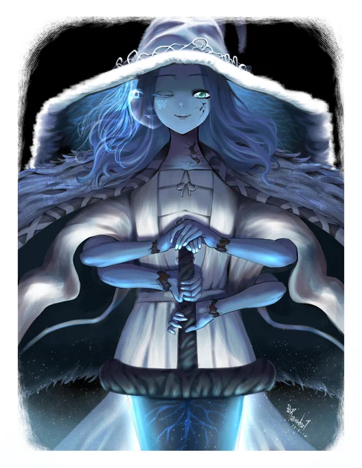 Lunar Princess Ranni with the quadruple hand twist
#ELDENRING 