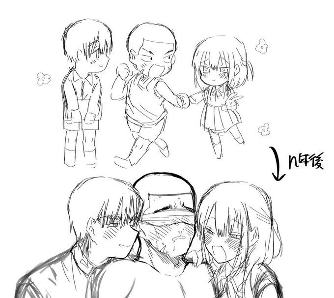 また坊主受け描いてるよあの人…( ゜д゜)(゜д゜ )ヒソヒソ 