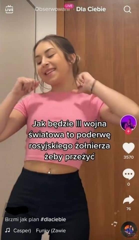 swetru_r's tweet photo. Rosyjski żołnierz i jego oddział zgwałcą Cię po kolei we wszystkie otwory, a potem zastrzelą i spalą ciało.

Mam nadzieję, że pomogłem, Juleczko. https://t.co/ou5TYmvZbJ