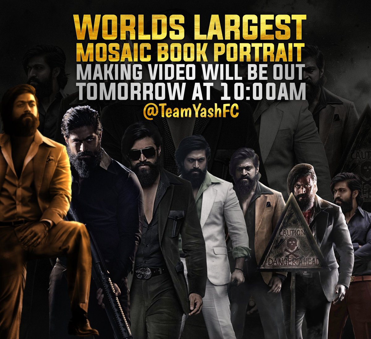 YashTrends's tweet photo. Toofan tomorrow 🌪️

#KGFChapter2 #KGF2 #YashBOSS @TheNameIsYash #KGF2onApr14 https://t.co/BkS8ocvMqr
