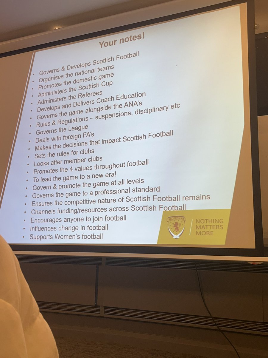 RebekaSfa_YAOC's tweet photo. Today we had our training day for @ScottishFA_YAOC and we had the CEO of the Scottish FA talking to us about our question “how does the Scottish FA actually work” and it was so interesting such a great bunch to volunteer with 💙🤍 https://t.co/5K1UFOd3xA