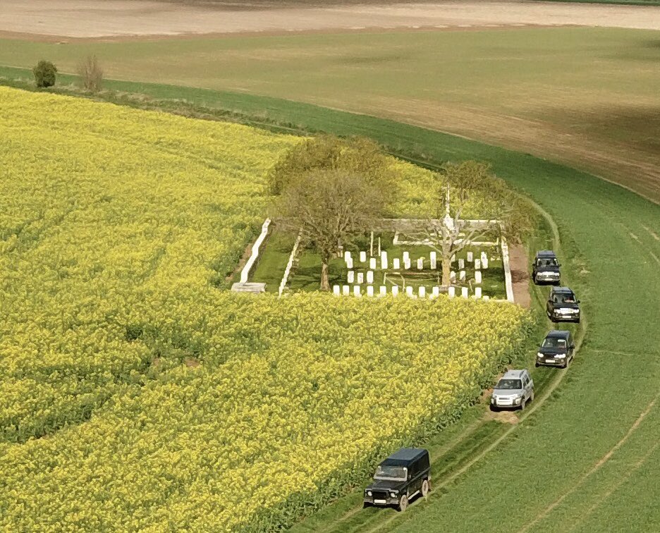 .<a href="/cwgc/">Commonwealth War Graves</a> Knightsbridge and Mesnil Ridge cemeteries looking splendid in the morning sun. 

Best accessed with a capable vehice or in dry weather - not a problem for this group of <a href="/bb4x4/">Battlefields by 4x4</a>