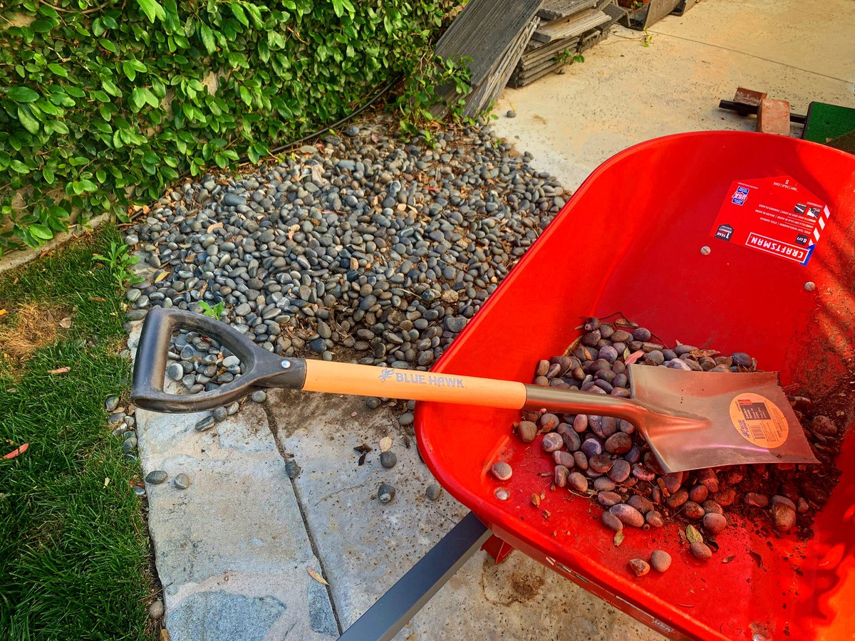 ThatJasPatrick's tweet photo. What do you do on Sunday morning?

Move piles of rock, Bruh!

What’s this “brunch” of which you speak?

Everyday I’m shoveling…

BAH BAH BAH BAH DWEE DAH!  🕺 

#movingrocks #sundayworkday https://t.co/MMO9f30SOy