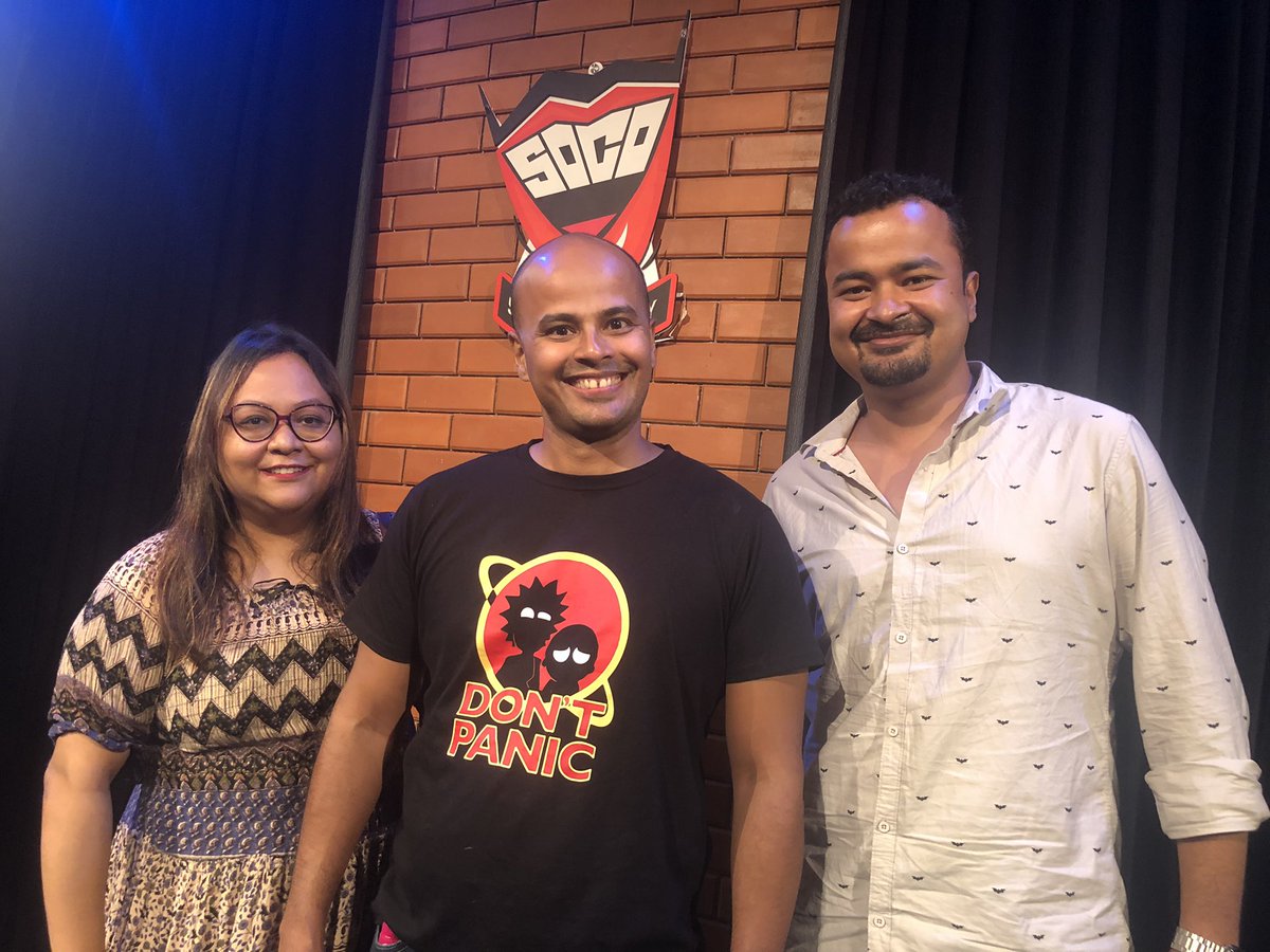 BandBajaa's tweet photo. Great show @hankypanty !!! Thanks for the pic 😀😀😀@snehada1 @soco_chennai https://t.co/0nfbSQWHJb