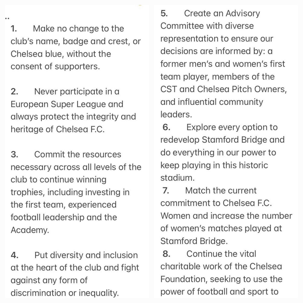 CFCDaily's tweet photo. BREAKING: Ricketts have released an 8 point plan in involvement in Chelsea Football Club #cfc https://t.co/BhNuz5d1I0