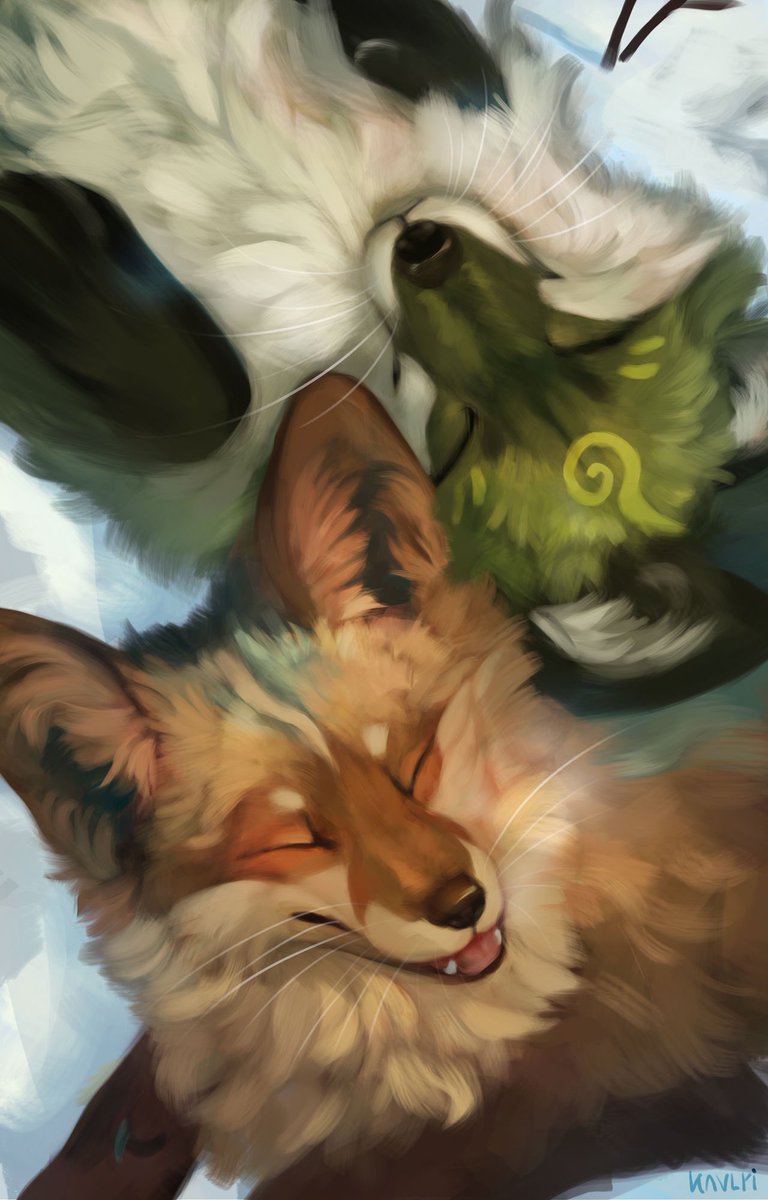 kavlri's tweet photo. Hi all! I’m Kav/Peace/Cha-Cha 
I draw foxes, fluffy dragons, and everything fluffy 
Thanks for stopping by!

🎨 Facebook, Instagram, Artstation, Furaffinity: kavlri 
💵 Commission: https://t.co/yHhJpBVFlY https://t.co/rvryRO2TVf