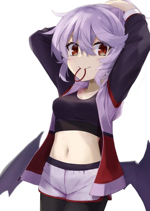 スポーツウェアなレミリア③ #東方 #レミリア #レミリア・スカーレット #東方Project https://t.co/4nkNzzWZAi 