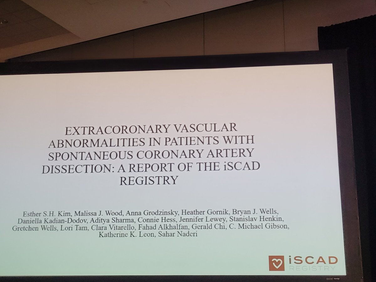 stanhenkin's tweet photo. Congratulations @EstherSHKimMD and #iSCAD colleagues on amazing research #ACC22. We are learning so much from our patients about #SCAD. https://t.co/awoqVax99W