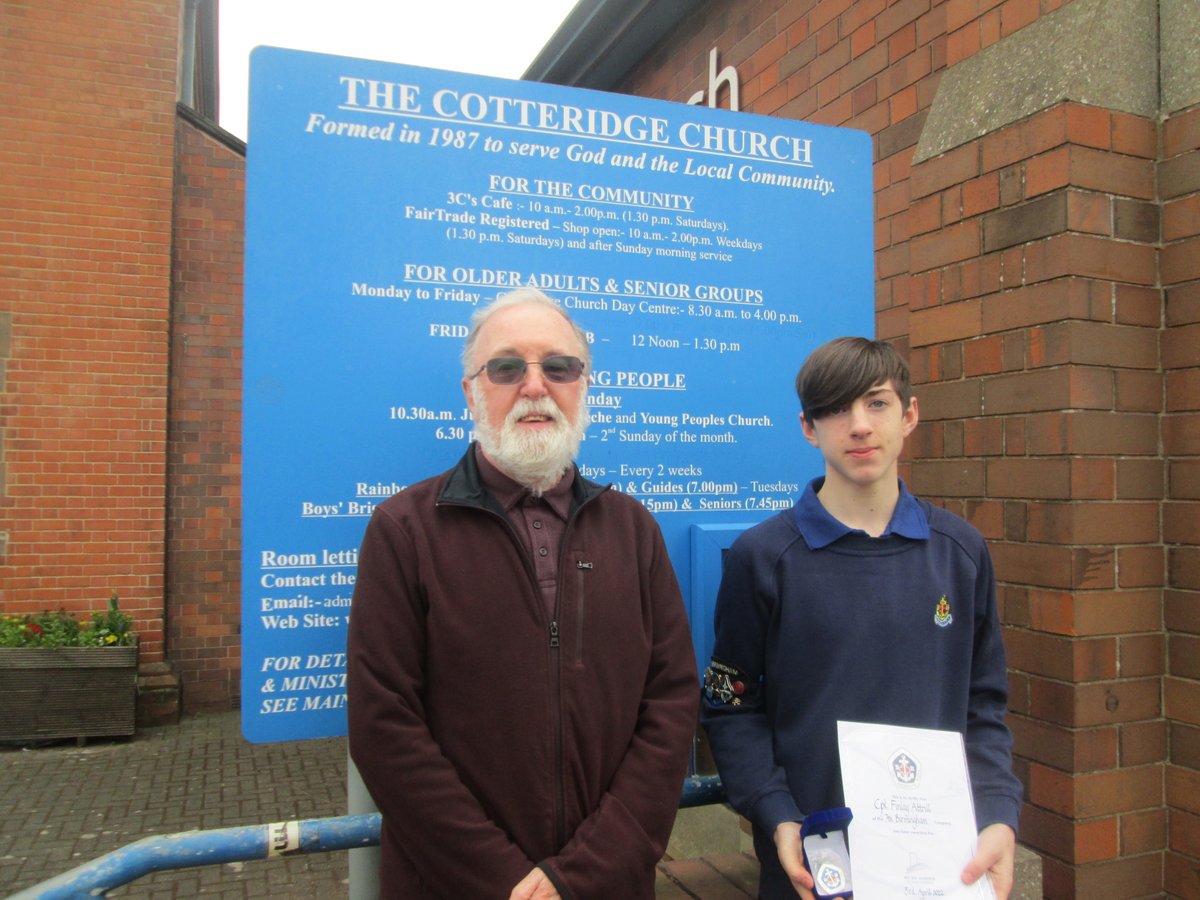 7thBhamBB's tweet photo. Finlay received his President's award this morning from our company president Mike Meadows. https://t.co/8NJ9Z64tYY