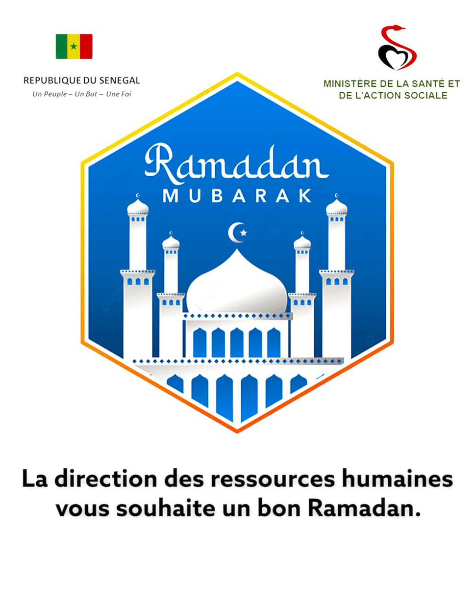 DrhMsas's tweet photo. J’adresse mes chaleureuses félicitations au peuple sénégalais à l’occasion de ce début du mois de ramadan. Qu’Allah swt nous accorde la force et la santé pour un ramadan de paix et qu’il accepte toutes nos prières 🙏 #RamadanMubarak https://t.co/oqr6dNKIRz