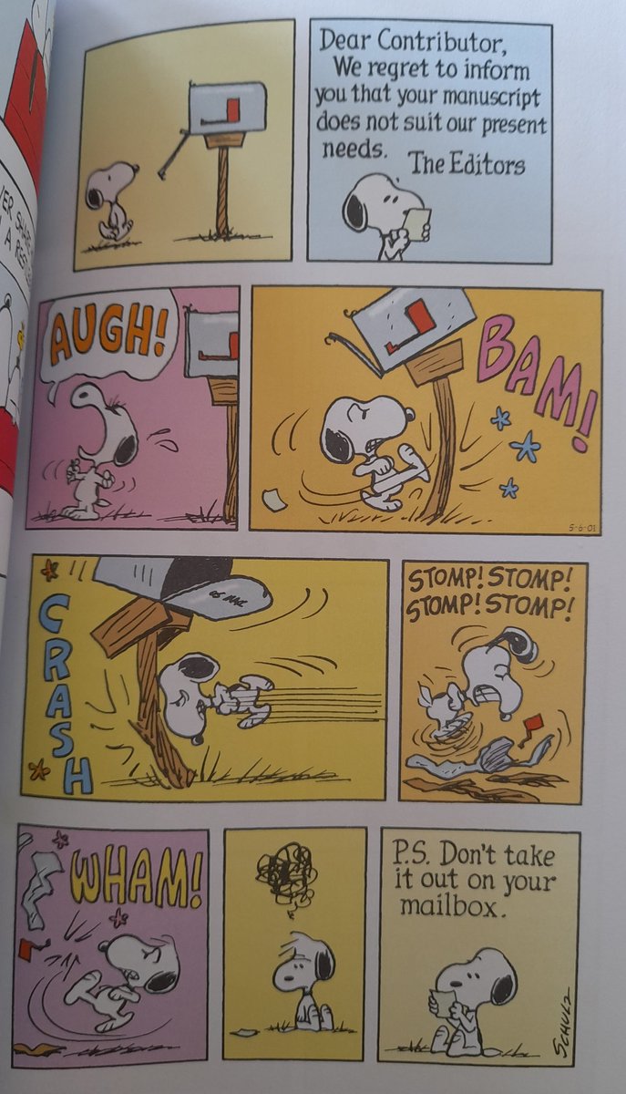 benigncerulean's tweet photo. Snoopy and the ingenuity of narrative structure and humour 😊📚 https://t.co/wWiyORrnY6