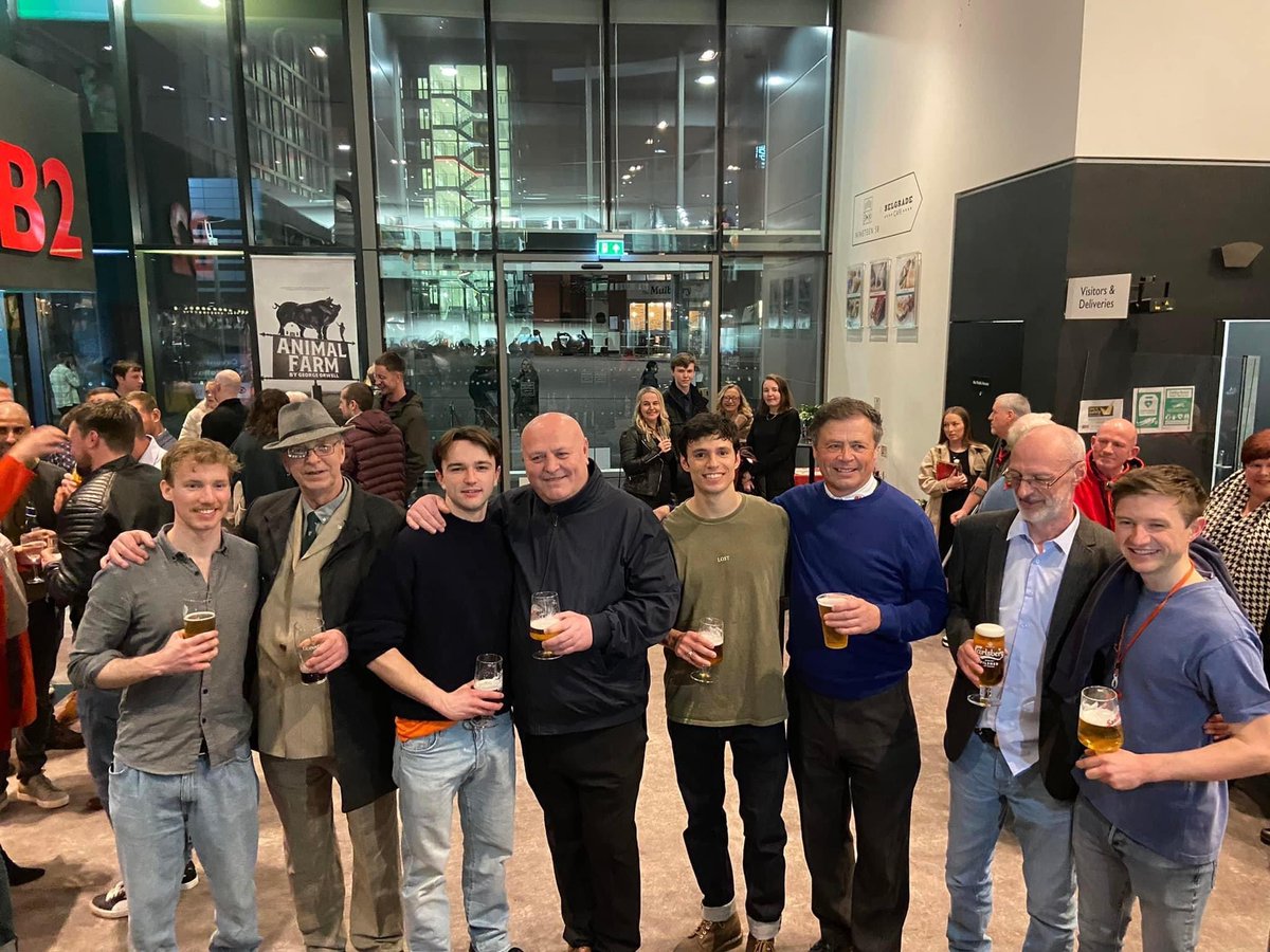 stevenson_vicki's tweet photo. Incredible evening with the family watching opening night of Fighting Irish at @BelgradeTheatre last night! What an amazing show, that has been cast so well too 👏🏼 Book tickets people. Jamie you did the family proud. Well done @FightingIrishCo @Campbell1Corey https://t.co/fD57X1NbJe