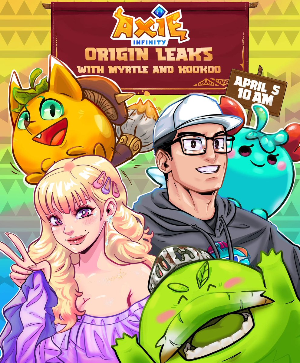 MyrtleGail's tweet photo. #AxieOrigin #OriginLaunch Exclusive Plant Runes and Charms Leaks with @kookoocryptotv and yours truly! ππ΅πMeron din tayong tu- $ron pamigay! π Reply with yer questions now and weβll try to answer them on Tuesday with some $RON Giveaway! βΊοΈβ₯οΈ
@AxieInfinity @nixeniego @youugeee https://t.co/pMo5OJoaRV