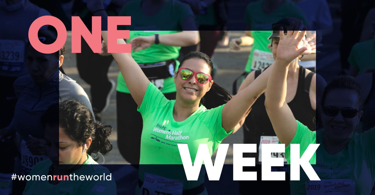Just one week until race day! Not signed up yet? There is still time to register. Join us for an unforgettable day celebrating women in Central Park, NYC. #womenruntheworld

nyrr.org/races/shapehea…