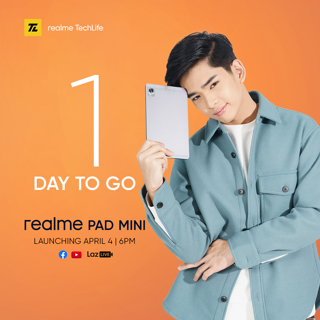 realme_ph's tweet image. One more sleep and you can finally see the realme's cutest pad yet! 😉
Catch the Global Debut of the realme Pad Mini on April 4, 6:00 PM! 🇵🇭
✨ bit.ly/LazrealmePadMi… ✨
#MiniIsPowerful #realmePH