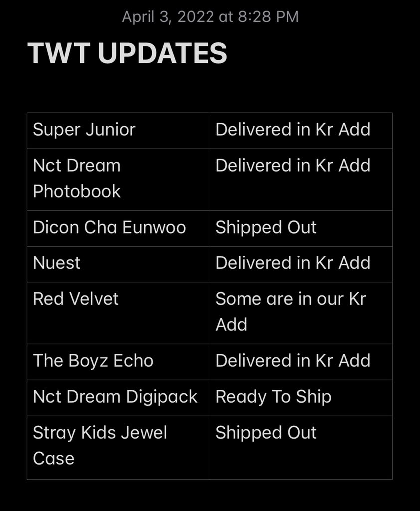 PeaachBerrry's tweet photo. #PeachBerryUpdates
Good evening uli guys updated na po ang ating Masterlist. Please check our carrd. Thank you๐
For our orders po. Here are our current update. Have a great night. Please stay healthu everyone๐ https://t.co/FqReqDRvOO