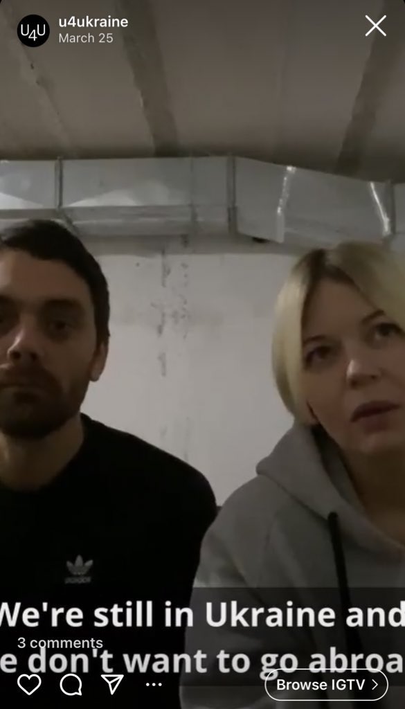 UkraineU4's tweet image. Nata is the singer and Eugene the
producer of the famous #Ukraine pop project ONUKA. In our interview they talk about their current situation and why they play hide and seek with their son at a bomb shelter. Watch via link in bio.