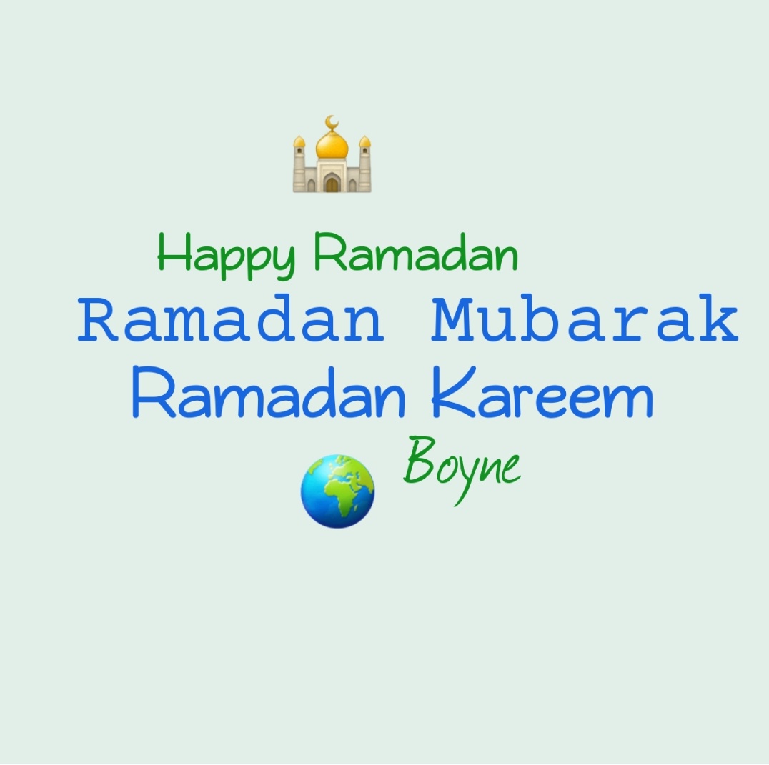 boyneesl's tweet photo. #RamadanMubarak #RamadanKareem to our Boyne families and all families around the world. https://t.co/Zcg7FvIfnx