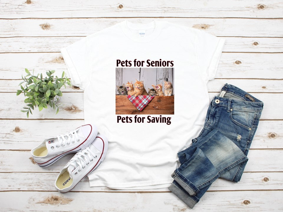 webservicesinc's tweet photo. Pets for Seniors Fundraising Cat T-Shirts
Support your local shelter by purchasing this fun kitty picture shirt. $10 of each shirt sale goes to Pets for Seniors. 
Order product here: https://t.co/NqJhV87LSc https://t.co/soelDIKged