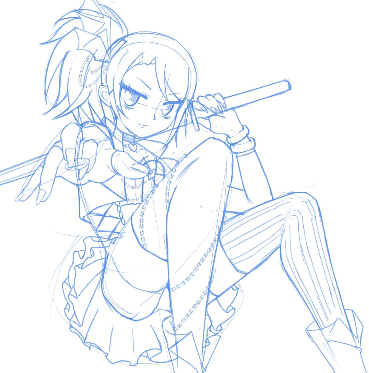 ラフできたから、寝たい。 