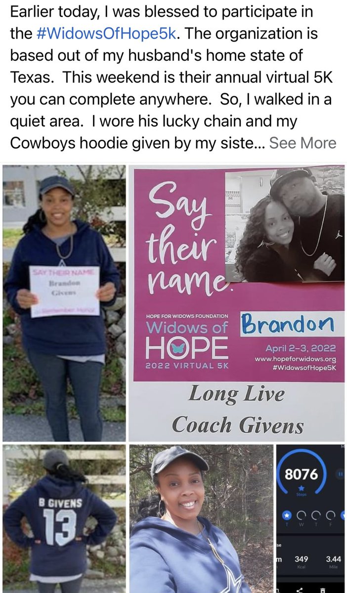 **LAST DAY** There’s still time to join us! SAY THEIR NAME. REMEMBER. HONOR. Don't forget to post your pictures and use hashtag #WidowsofHope5K so we can see them!  Go here for details, FAQ's and to register: lnkd.in/eabEVQHk

#WidowsofHope5K #widowshelpingwidows