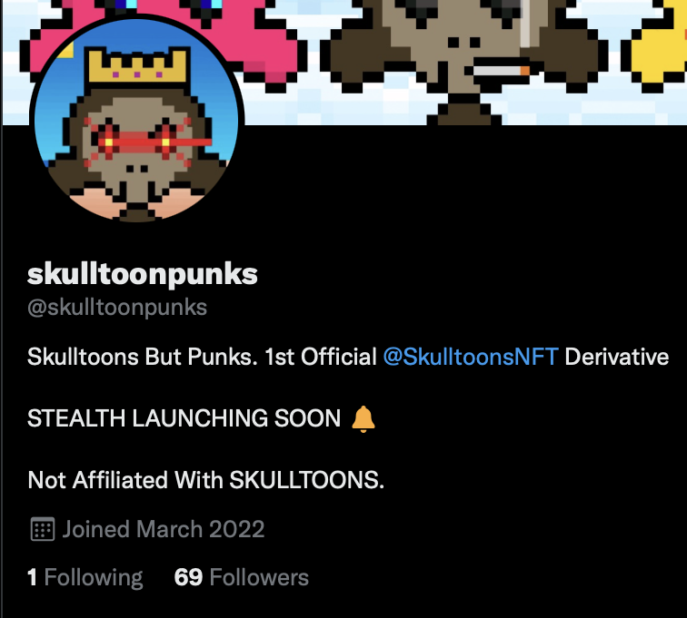 skulltoonpunks's tweet photo. 69 followers?? is it a sign??

69 followers = 0.0069 mint??? 🤷‍♂️

Mint price: TBA

#Skulltoons #NFT #NFTcommunity https://t.co/guyykBszEq