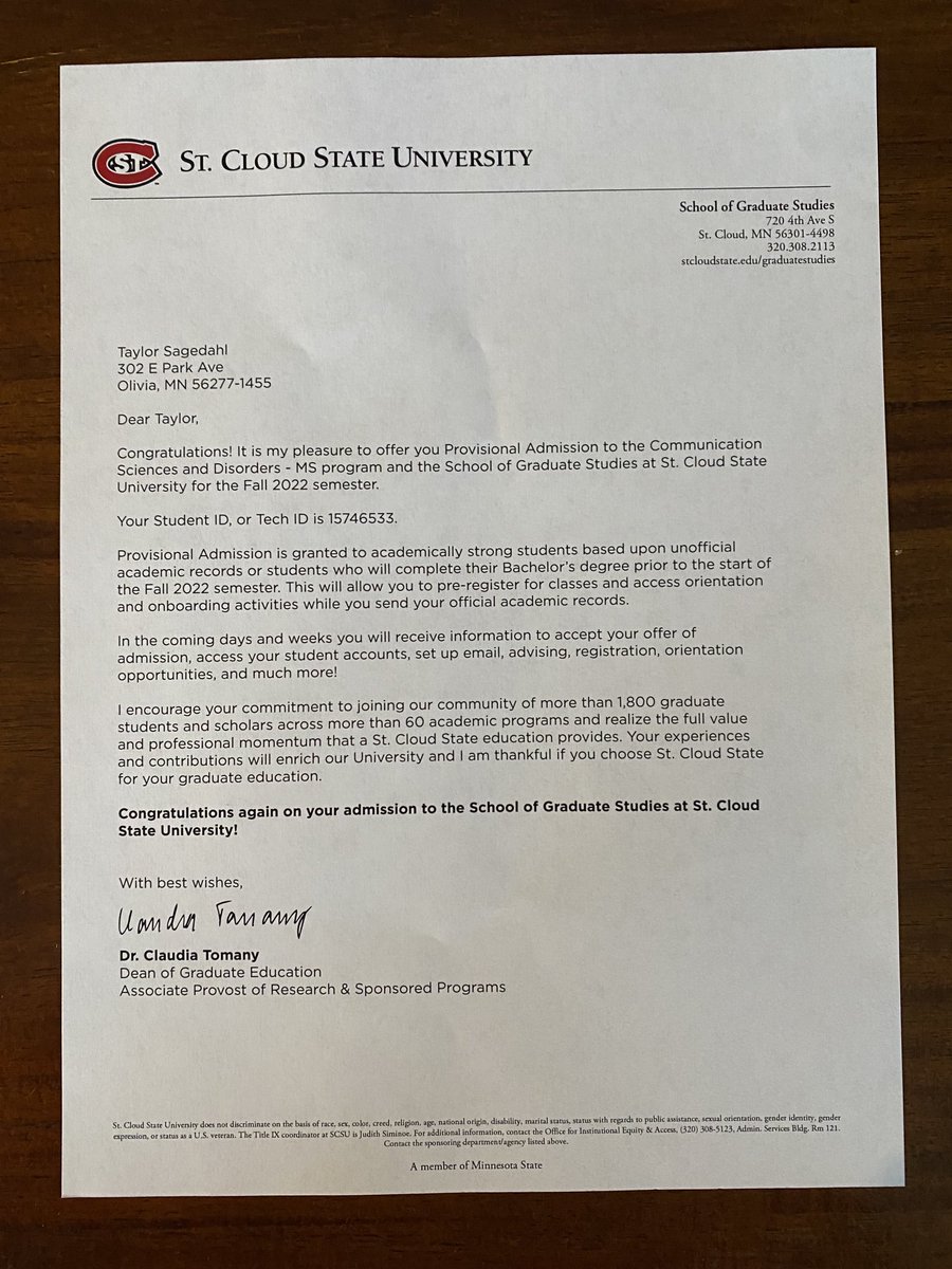 Congrats on getting accepted to Grad School Tay!!!!…We are so proud of you🥲❤️