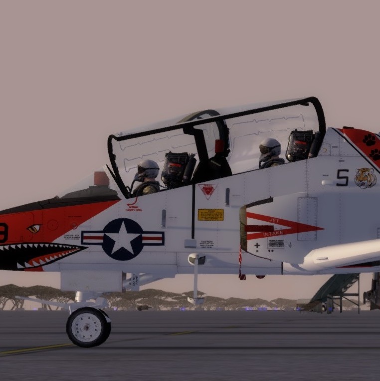 FLOANVirtual's tweet photo. #AdvancedFlightTraining & #FieldCarrierLandingPractice β Vuelo de adiestramiento de nuestra @FLOANVirtual πͺπΈ con el reactor biplaza McDonnell Douglas #T45C "Goshawk" β del #TW1 & #VT9 en #NASMeridian (#KNMM - Mississippi πΊπΈ) - https://t.co/ytFGqbupya https://t.co/dmNvCDAnCF