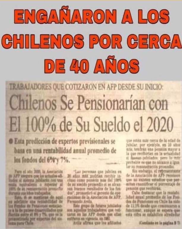 Fea50686713's tweet photo. @diputadonaranjo @gabrielboric Cállate qlo queremos nuestro dinero punto ¡Te recuerdo que 40 años llevan mintiendo al pueblo con mejores pensiones y seguimos igual!
¡Las AFP son el cajero automático de los empresarios!
#ConMiPlataNo 
#QuieroMi100xCiento 
@gabrielboric 
@KarolCariola 
@camila_vallejo https://t.co/oZXuaIvZMK