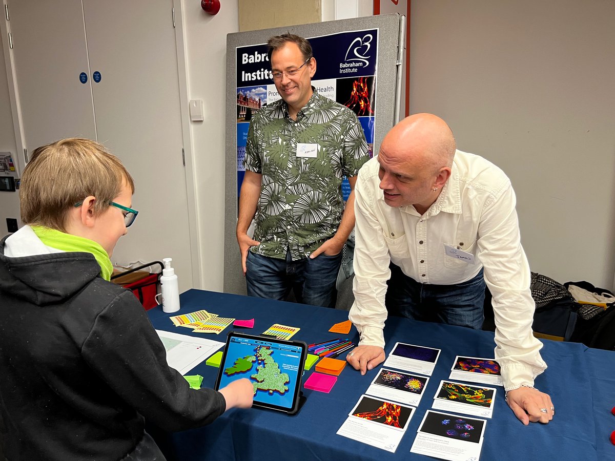 Come and see @BabrahamInst at the #CambridgeFestival. Give #VirusFighter a shot and see if you can control a pandemic!