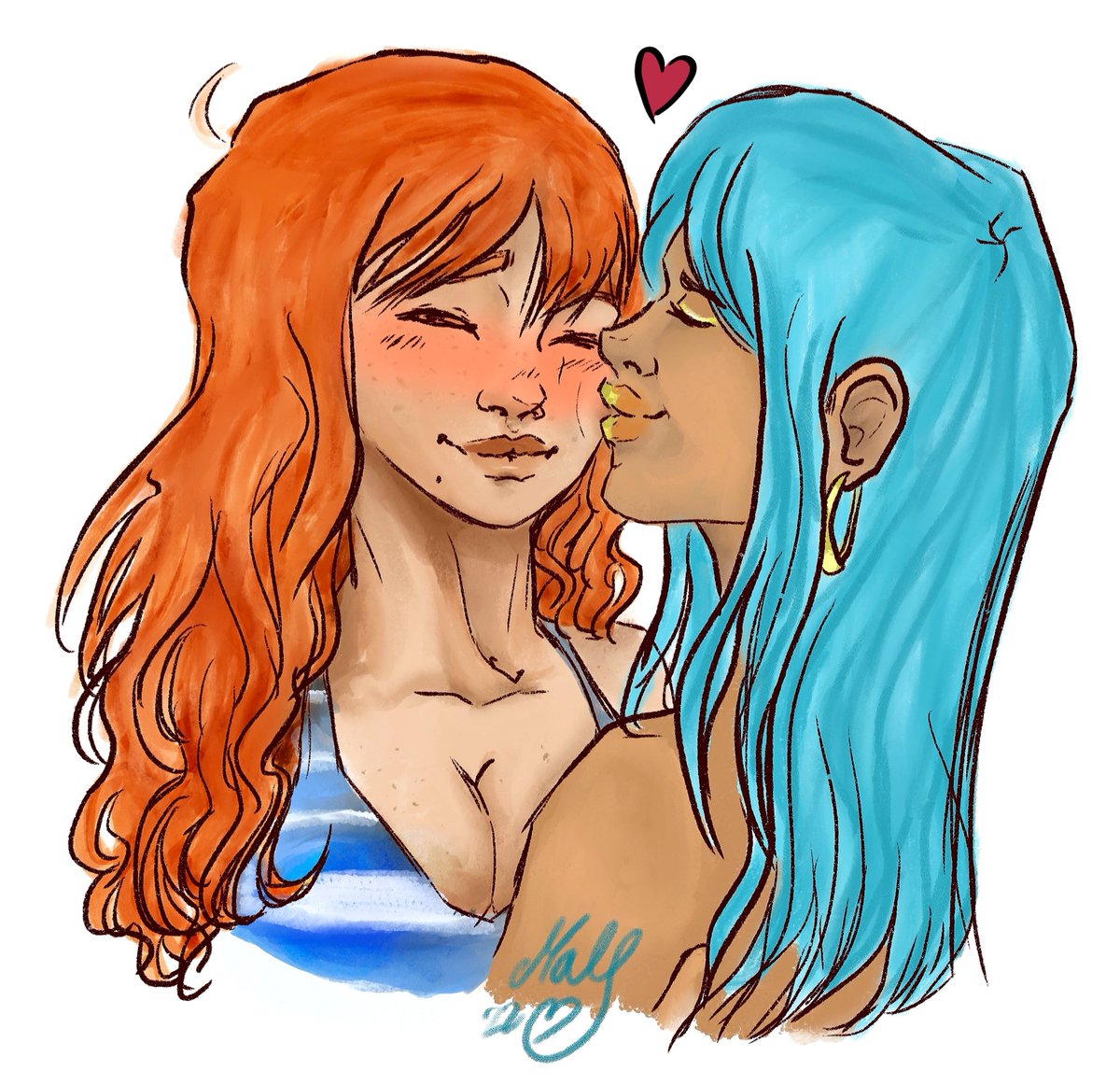 Starphyro's tweet photo. 🍊 💜 🦆
#NamiVivi for @nextmugiwara !!
#ONEPIECE #NamiOP #ViviOP #NaVi #WLW #Doodles https://t.co/MnpLEpX8Pd