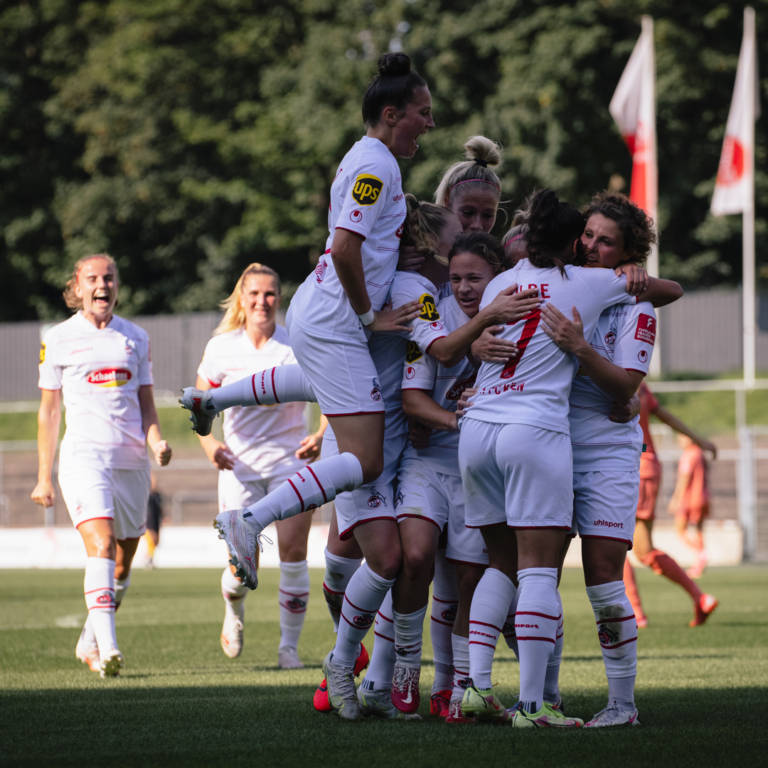 fckoeln_en's tweet photo. H I S T O R Y M A K E R S 🤩

For the first time in #effzeh's history, we have secured surivival in the Frauen-Bundesliga!

An amazing team effort from all involved to make this moment possible! 💪 https://t.co/evZjFRyuE0