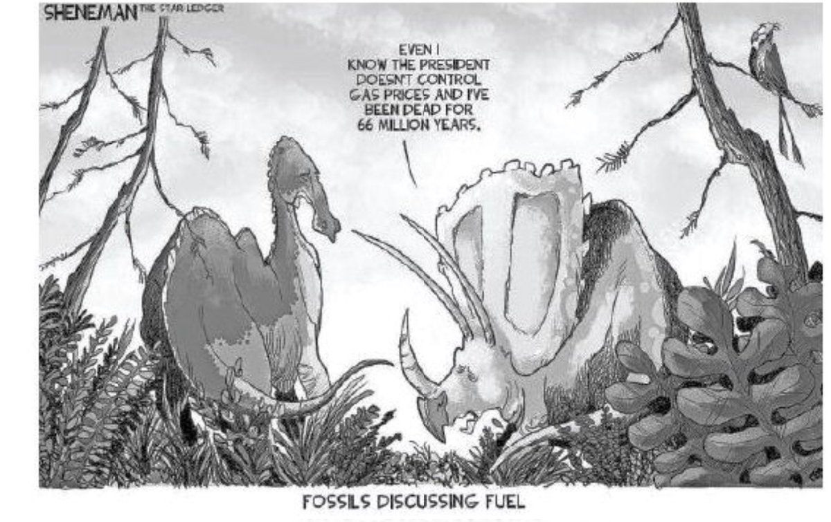 Not only will the ⁦<a href="/LSJNews/">Lansing State Journal</a>⁩ not criticize the current president #biden, they issue oped cartoons that defend him. Gas prices were rising before Putin. Don’t be duped by their bias. This president restricts pipelines and further drilling of our resources that led this this.