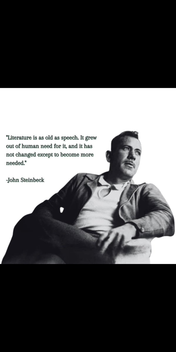 A quote from John Steinbeck's acceptance speech for the 1962 Nobel Prize for Literature in Stockholm, Sweden.

What is a book that you would recommend to anyone? Let us know in the comments!

(Original photograph: Peter Stackpole/The LIFE Picture Collection via Getty Images)