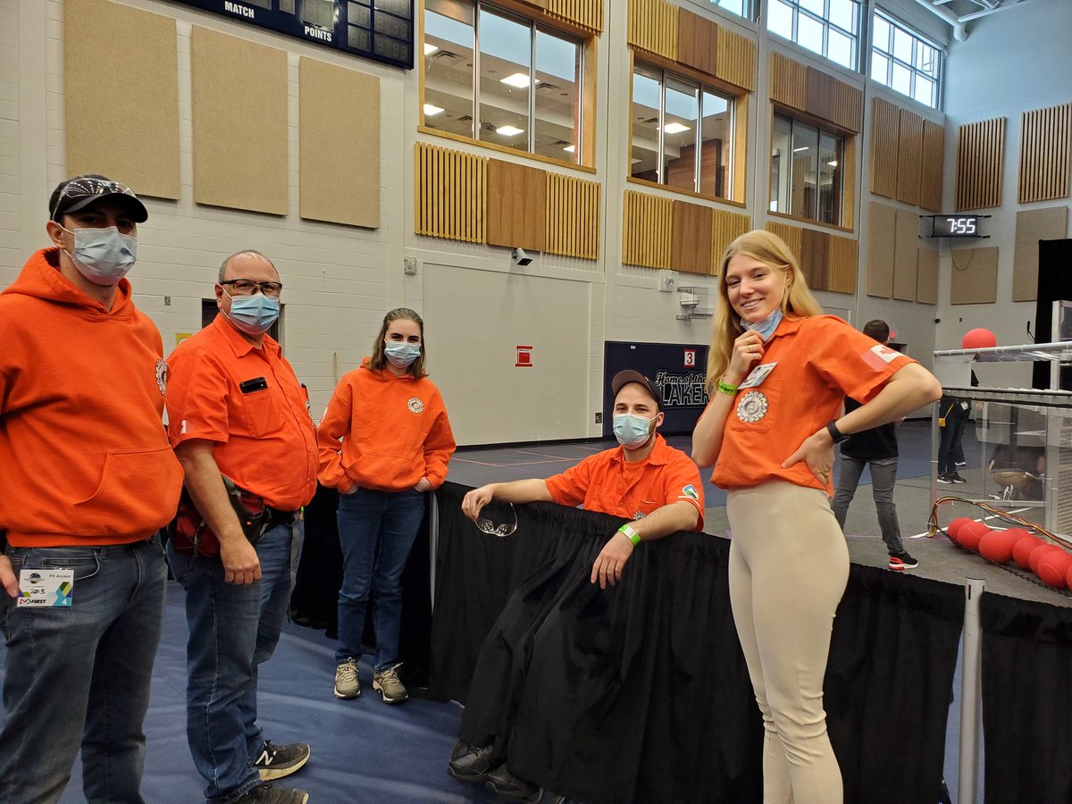 <a href="/cybergnomes/">Cybergnomes 2013</a> Alum -Andrew 2012, Cassidy 2018 and Sarah 2021 with Mentors Derek and Tyler preparing for competition at North Bay <a href="/Clearview_twp/">Clearview Township</a>