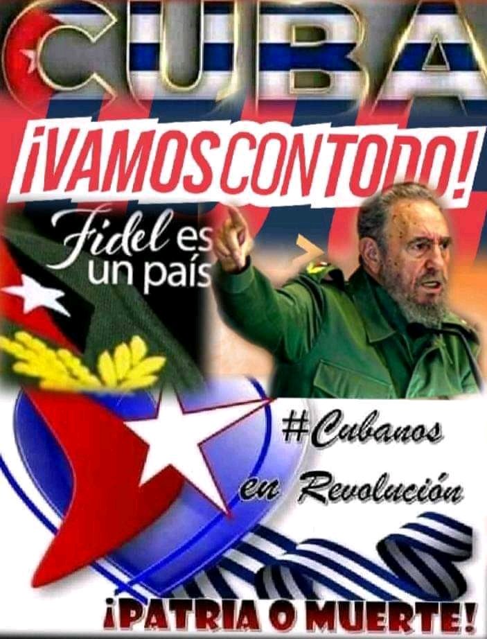 @AlfonsoRamrezL2 @CulturaJustoV @DiazCanelB @AsambleaCuba @aylinalvarezG @iroelsanchez @CubaMINREX @ValientesDeCuba @enisyuria @BrunoRguezP @anisleyfuentes1 Compartiendo a full....!
#DefendiendoCuba 
#VamosConTodo 
#DeZurdaTeam 
@valoresteam 
#ValoresTeam 
@VerdadQba 
#CubaVive 
#Cuba 💗