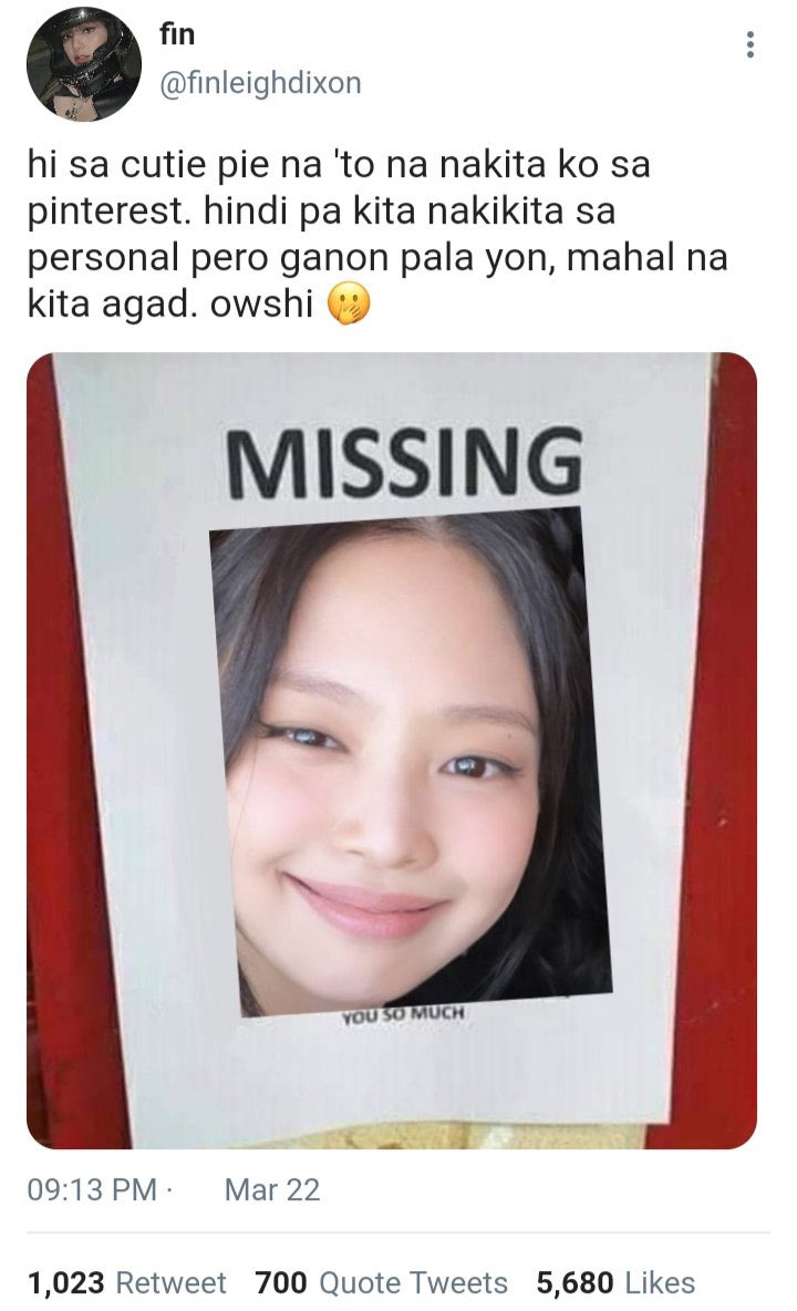 jnkfulls's tweet photo. lost in love — [a #jenlisa short au]

wherein fin (l) a thomasian law student, accidentally open an abondoned case of kaia (j) a famous atenean vlogger, who went missing after a scandalous issue. https://t.co/rUcEy0bhZx