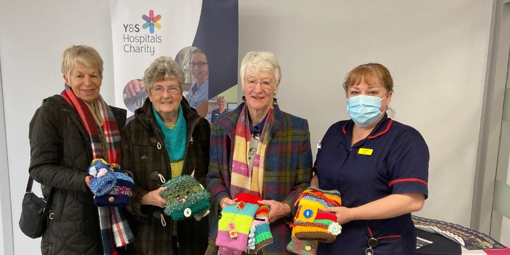 Thank you to the Dunnington <a href="/womensinstitute/">Women's Institute</a> who this week kindly donated Twiddlemuffs to help keep dementia patients' hands active and busy during their time at York Hospital 🧡