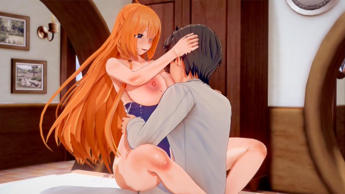 ペコリーヌの中学生の水着を見てカチカチになっちゃったユウキ 