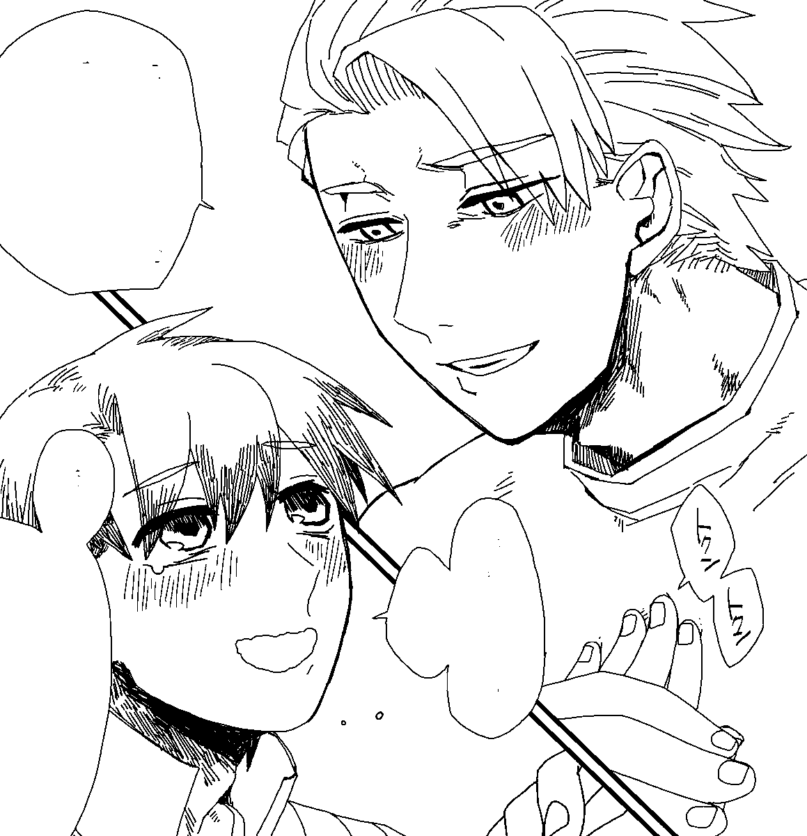 この次からえろ入るんですけどでかいコマ苦手…丁寧に描けない…ウェッウェッ… 