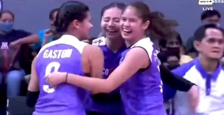 super_manoban's tweet photo. their smile, Deanna Wong and Des Cheng. 

#PVL2022 https://t.co/hlCaMbAxJt